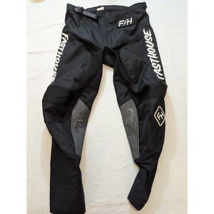 Fasthouse FH Motocross Pants Men’s 36 Black Leather Knee 28” Inseam